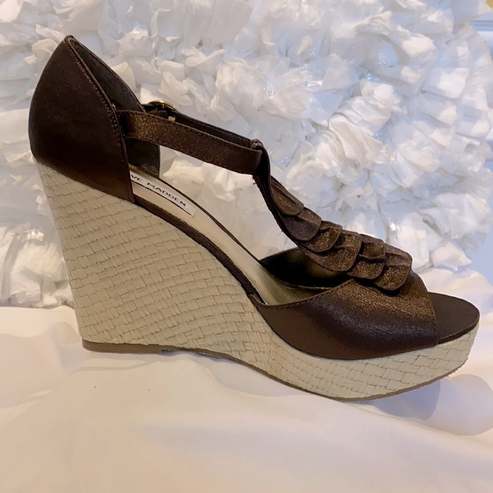 Steve madden, P-VALOUR, Color-Brown,Fabric